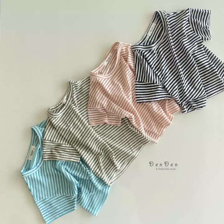 Denden - Korean Children Fashion - #littlefashionista - Sabana Stripes Tee - 7