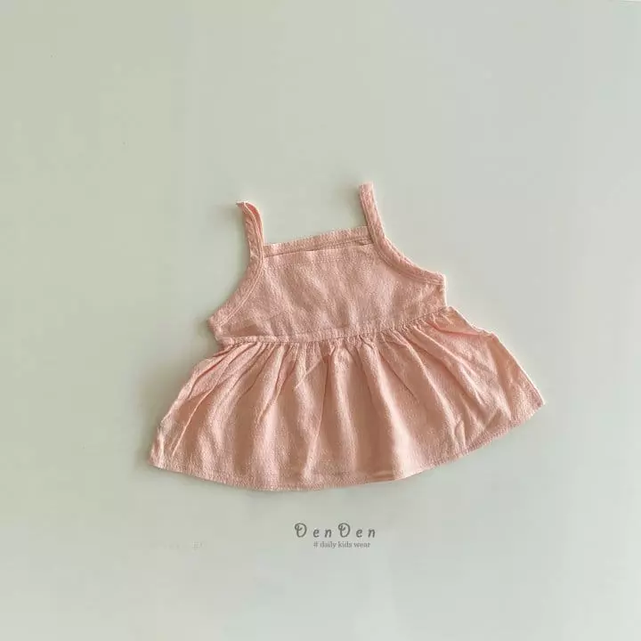 Denden - Korean Children Fashion - #magicofchildhood - Frill String Sleeveless - 5