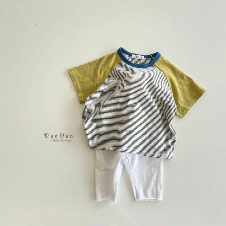 Denden - Korean Children Fashion - #magicofchildhood - Boxy Color Tee - 11
