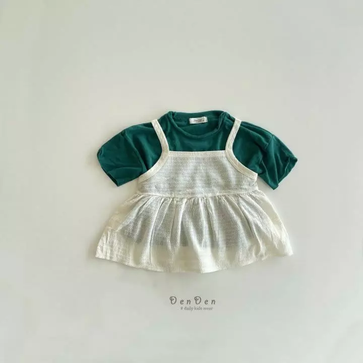Denden - Korean Children Fashion - #stylishchildhood - Frill String Sleeveless - 10