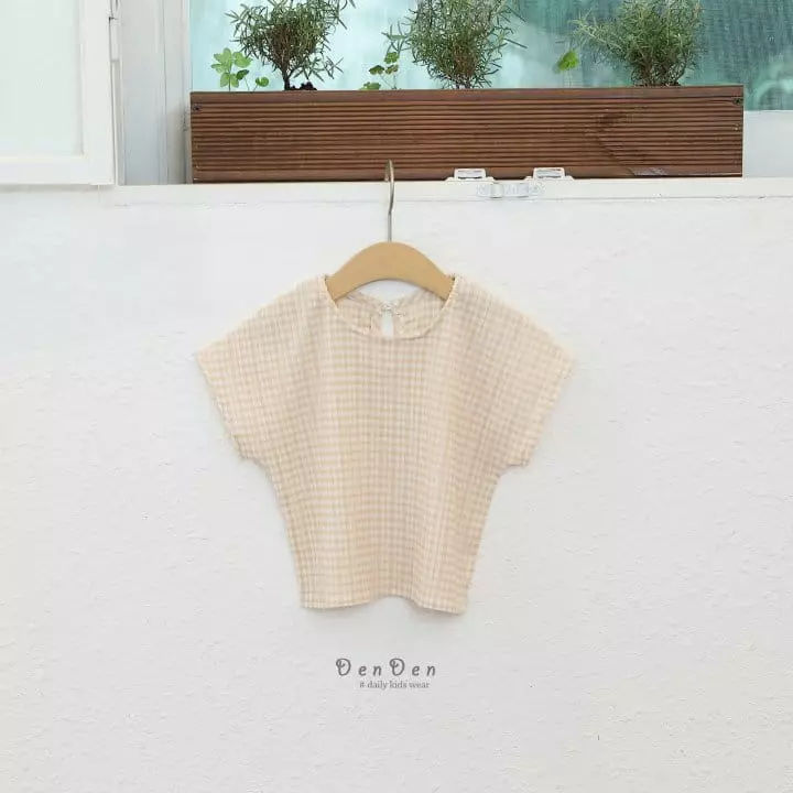 Denden - Korean Children Fashion - #toddlerclothing - Pleats Check Shirt - 4