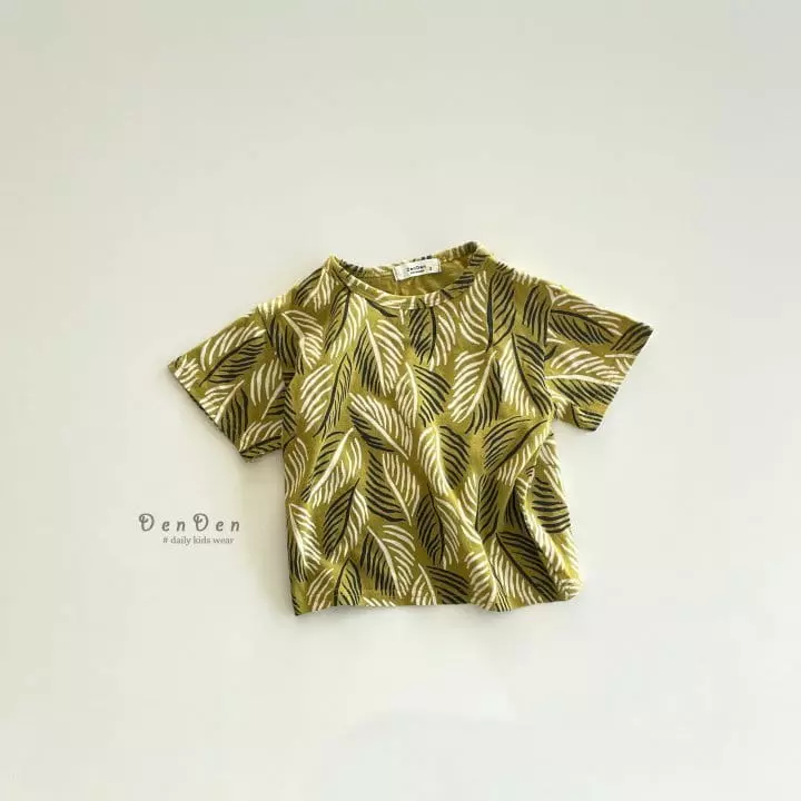Denden - Korean Children Fashion - #stylishchildhood - Palm Tee - 3