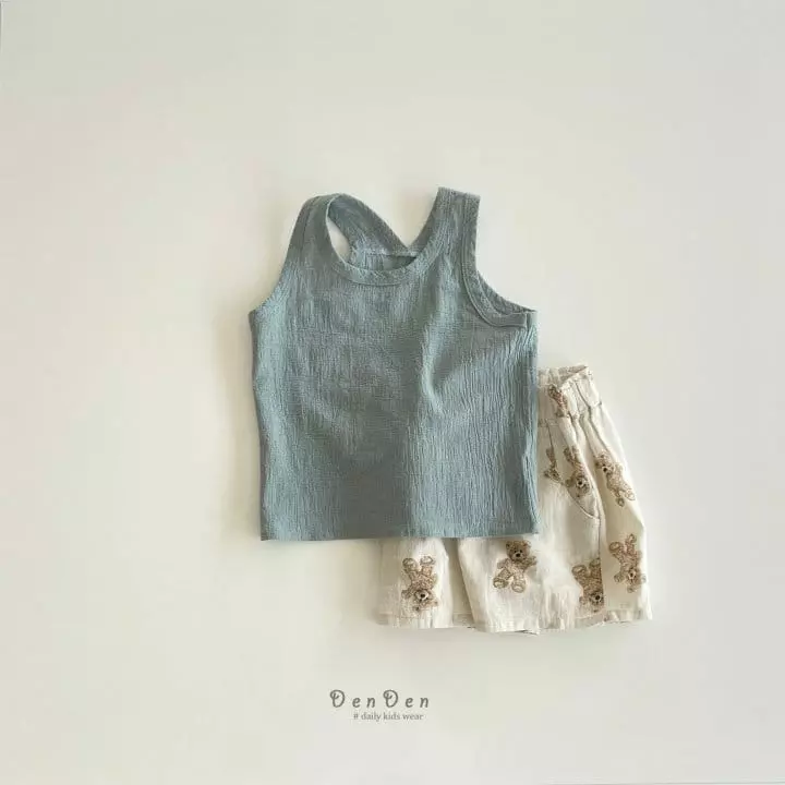 Denden - Korean Children Fashion - #todddlerfashion - Solsol Piping Sleeveless - 9