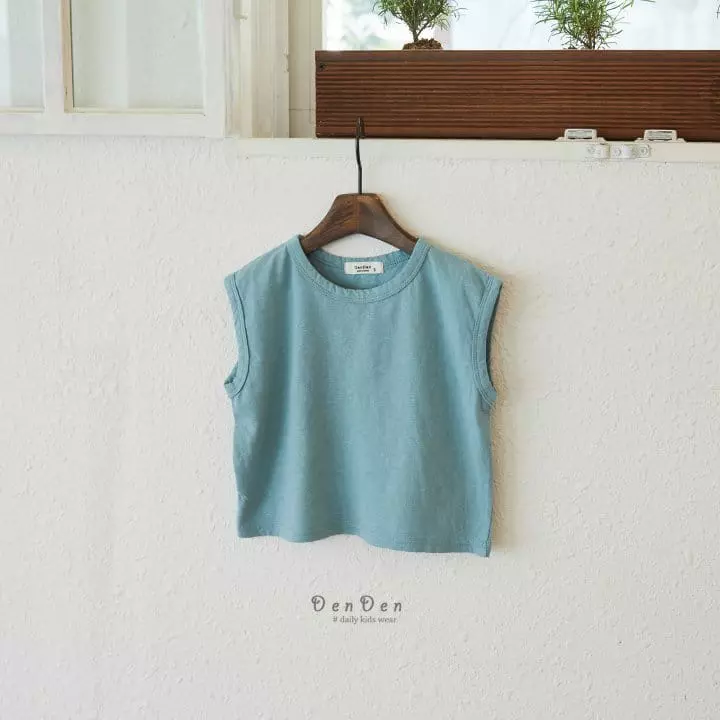 Denden - Korean Children Fashion - #todddlerfashion - Macaroon Sleeveless - 6