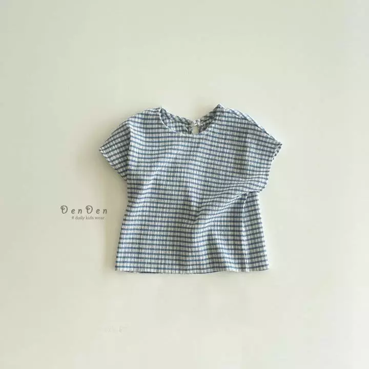 Denden - Korean Children Fashion - #todddlerfashion - Pleats Check Shirt - 2