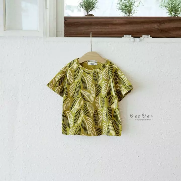 Denden - Korean Children Fashion - #todddlerfashion - Palm Tee