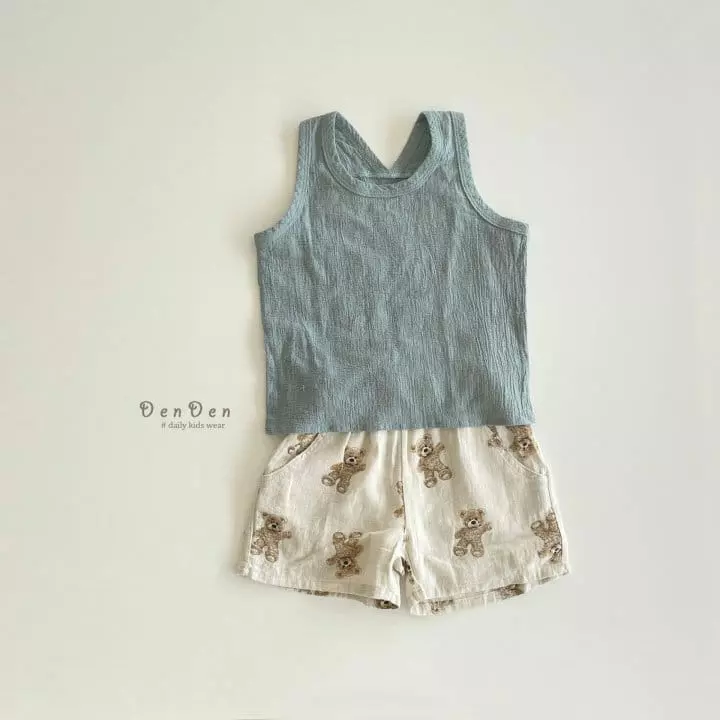 Denden - Korean Children Fashion - #toddlerclothing - Solsol Piping Sleeveless - 10