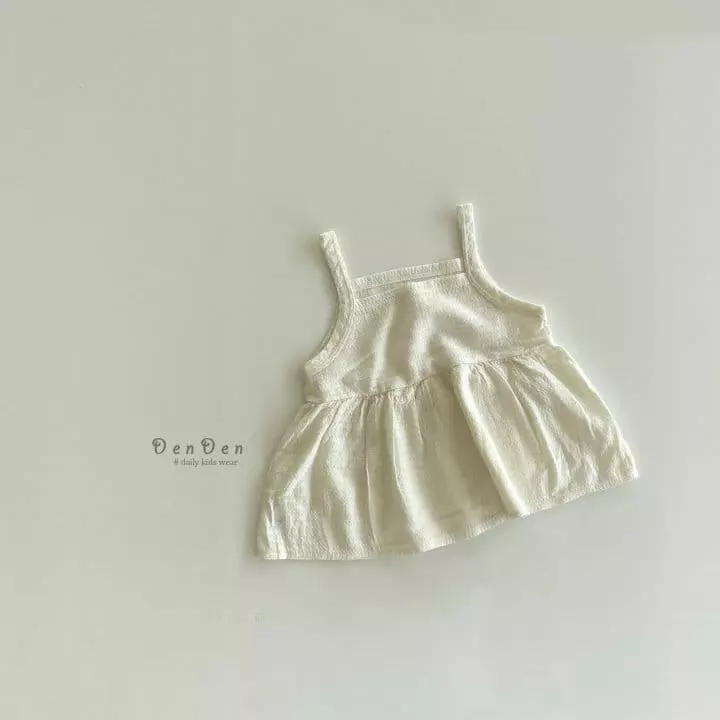 Denden - Korean Children Fashion - #toddlerclothing - Frill String Sleeveless - 9
