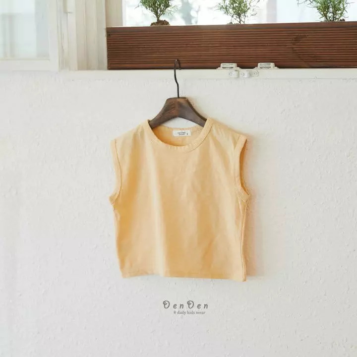 Denden - Korean Children Fashion - #toddlerclothing - Macaroon Sleeveless - 7