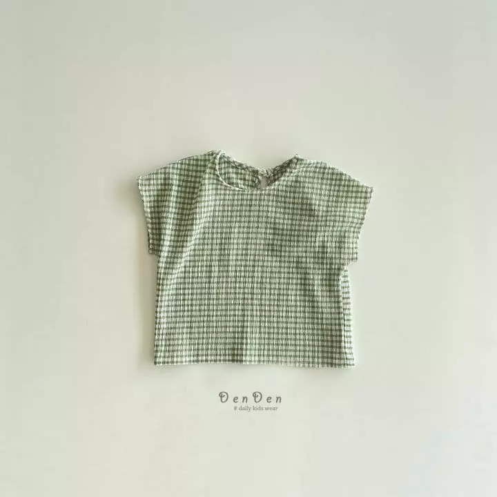 Denden - Korean Children Fashion - #toddlerclothing - Pleats Check Shirt - 3