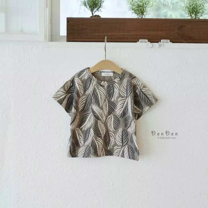 Denden - Korean Children Fashion - #toddlerclothing - Palm Tee - 2