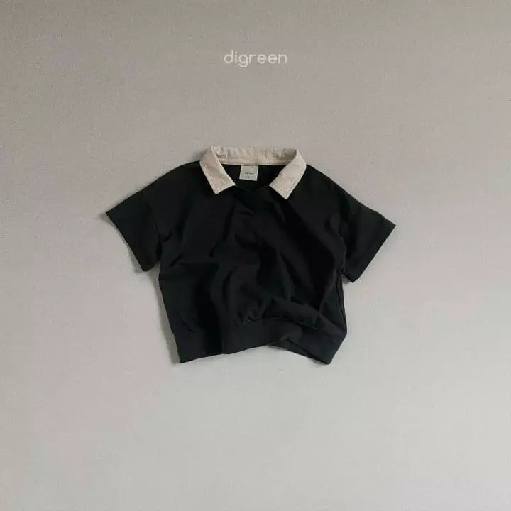Digreen - Korean Children Fashion - #childofig - Cabin Collar Tee - 8