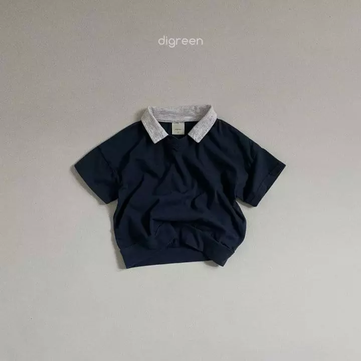 Digreen - Korean Children Fashion - #childofig - Cabin Collar Tee - 9