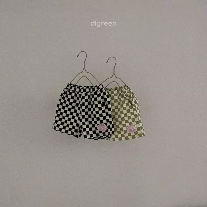 Digreen - Korean Children Fashion - #childofig - Chercker Board Shorts - 5