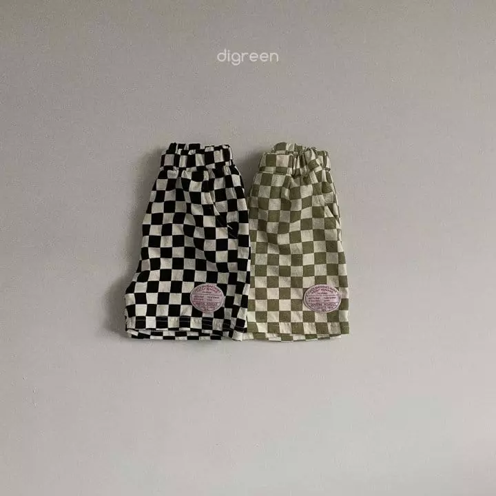 Digreen - Korean Children Fashion - #childofig - Chercker Board Shorts - 6