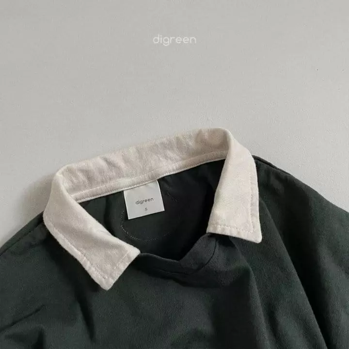 Digreen - Korean Children Fashion - #childrensboutique - Cabin Collar Tee - 10