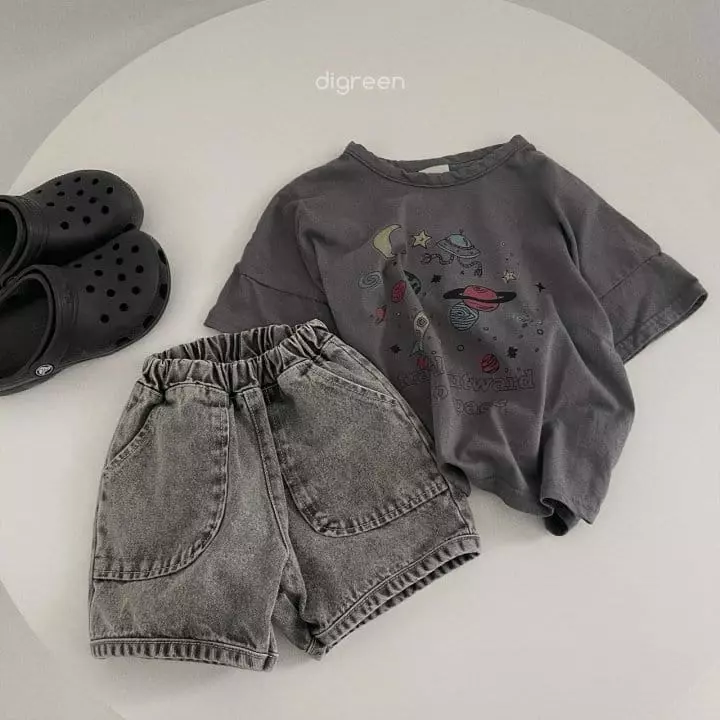 Digreen - Korean Children Fashion - #childrensboutique - Denim Piping Shorts - 9
