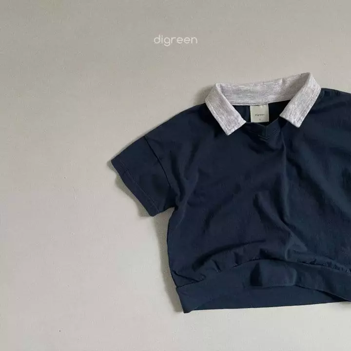 Digreen - Korean Children Fashion - #discoveringself - Cabin Collar Tee - 12