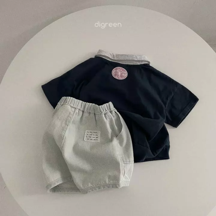 Digreen - Korean Children Fashion - #discoveringself - Denim Piping Shorts - 11