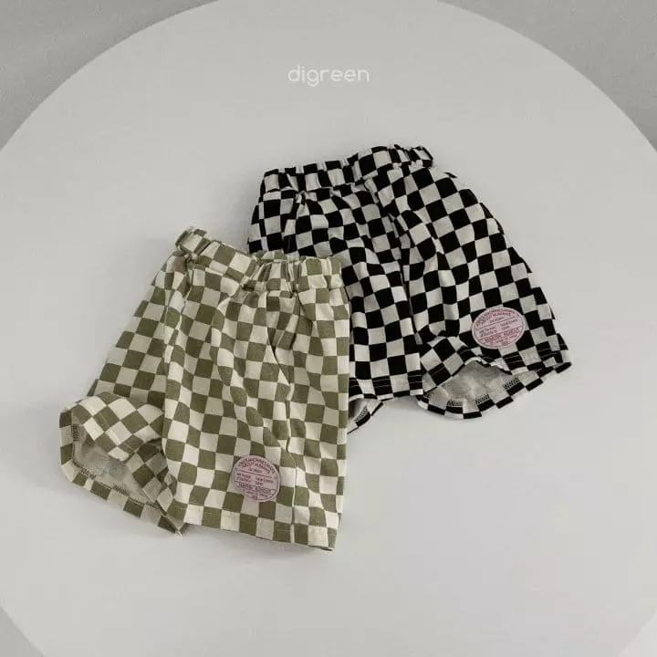 Digreen - Korean Children Fashion - #fashionkids - Chercker Board Shorts - 10