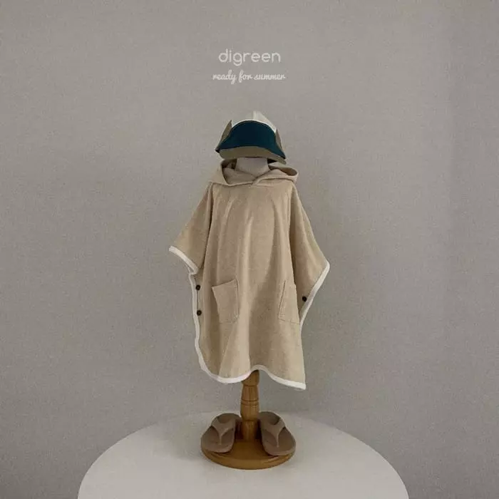 Digreen - Korean Children Fashion - #fashionkids - Beach Towel Gawn - 9