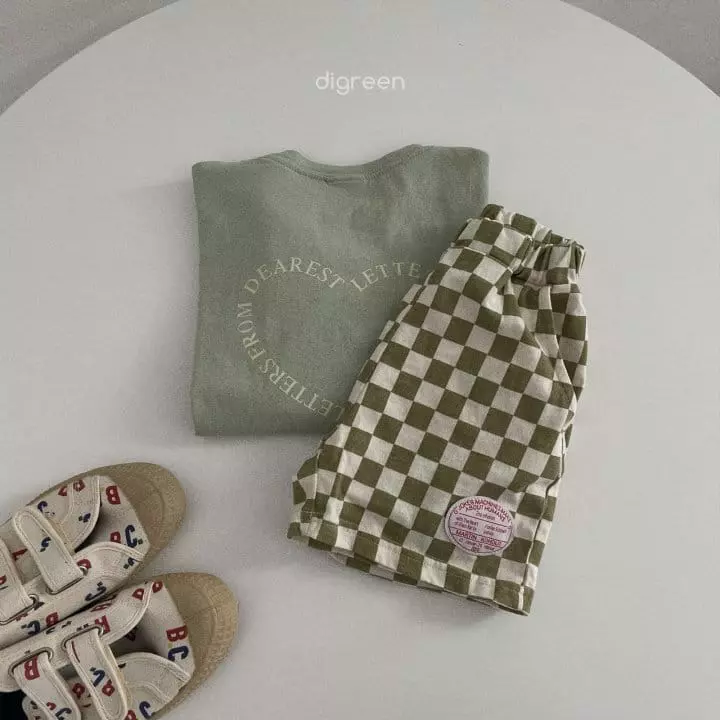 Digreen - Korean Children Fashion - #kidsstore - Chercker Board Shorts - 12