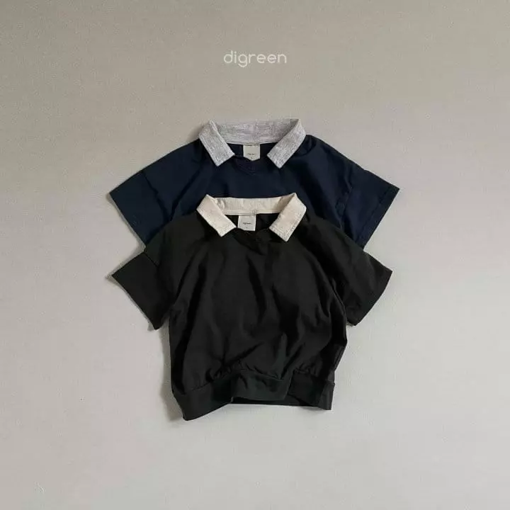Digreen - Korean Children Fashion - #Kfashion4kids - Cabin Collar Tee - 4