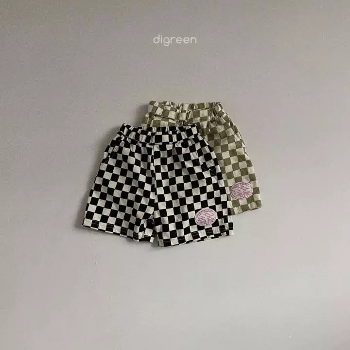 Digreen - Korean Children Fashion - #minifashionista - Chercker Board Shorts - 3