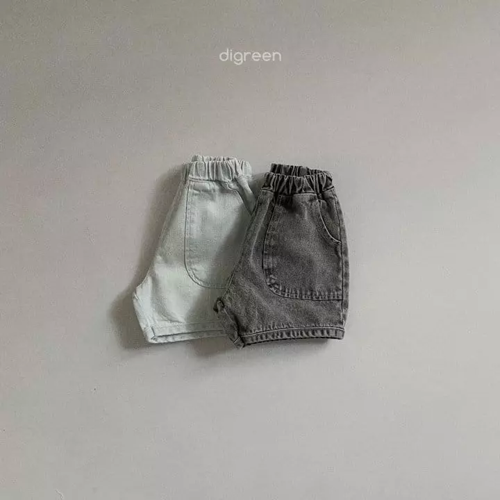 Digreen - Korean Children Fashion - #prettylittlegirls - Denim Piping Shorts - 6