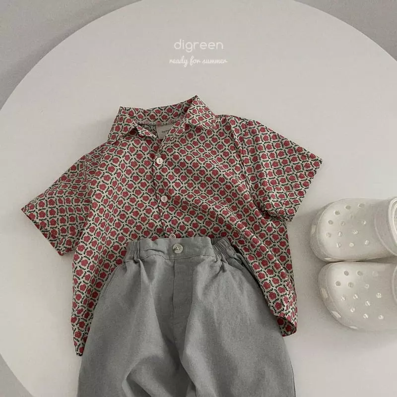 Digreen - Korean Children Fashion - #toddlerclothing - Digreen Vally Shirt - 12