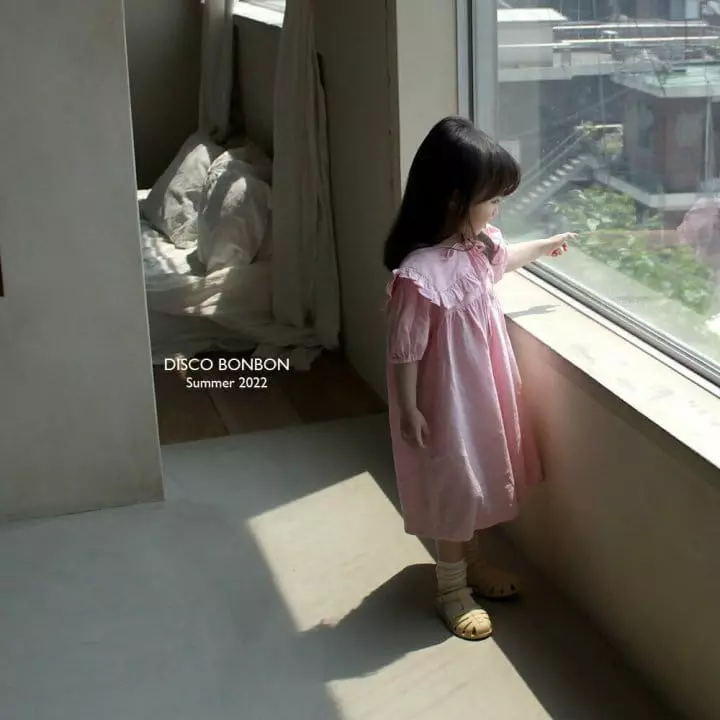 Disco Bonbon - Korean Children Fashion - #designkidswear - Ribbon Tie One-piece - 6