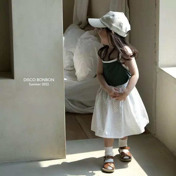 Disco Bonbon - Korean Children Fashion - #designkidswear - Point Sleeveless