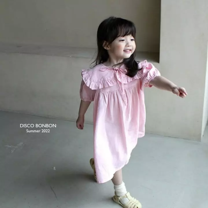 Disco Bonbon - Korean Children Fashion - #discoveringself - Ribbon Tie One-piece - 7