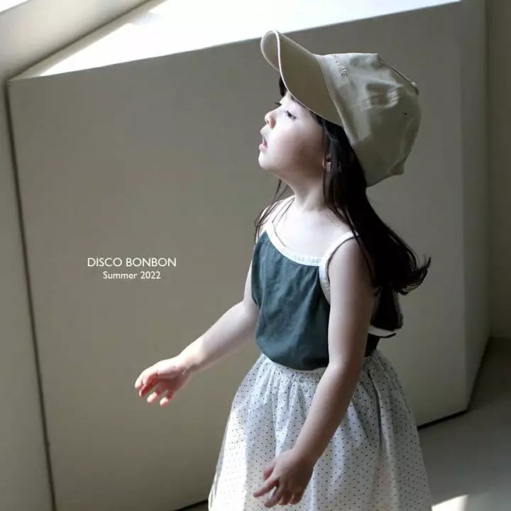 Disco Bonbon - Korean Children Fashion - #discoveringself - Point Sleeveless - 2