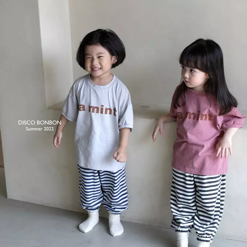 Disco Bonbon - Korean Children Fashion - #designkidswear - Stripes Summer Pants - 4