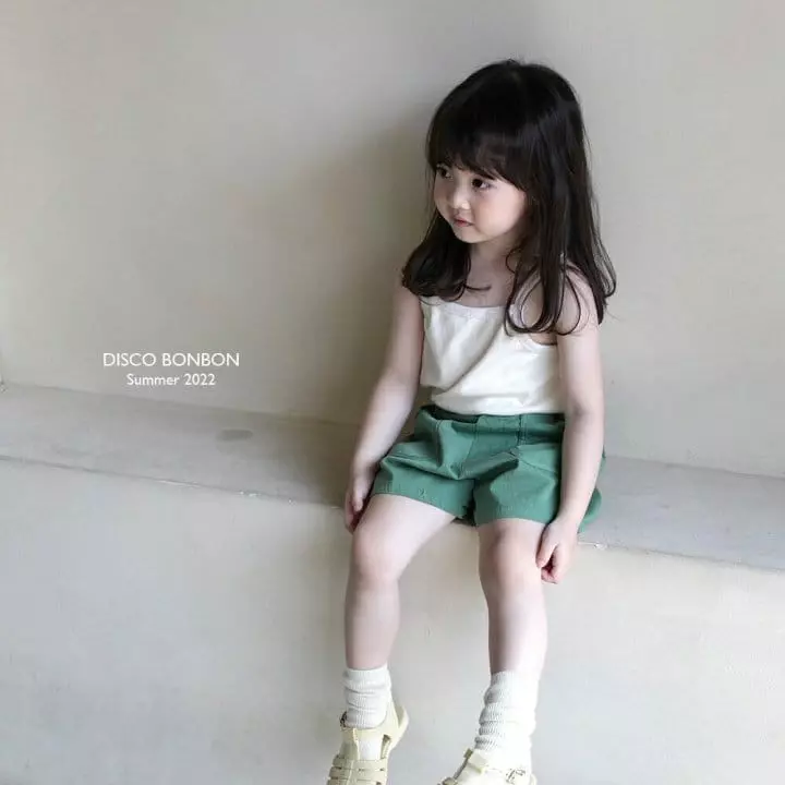 Disco Bonbon - Korean Children Fashion - #kidsshorts - Soft Rib Sleeveless - 3