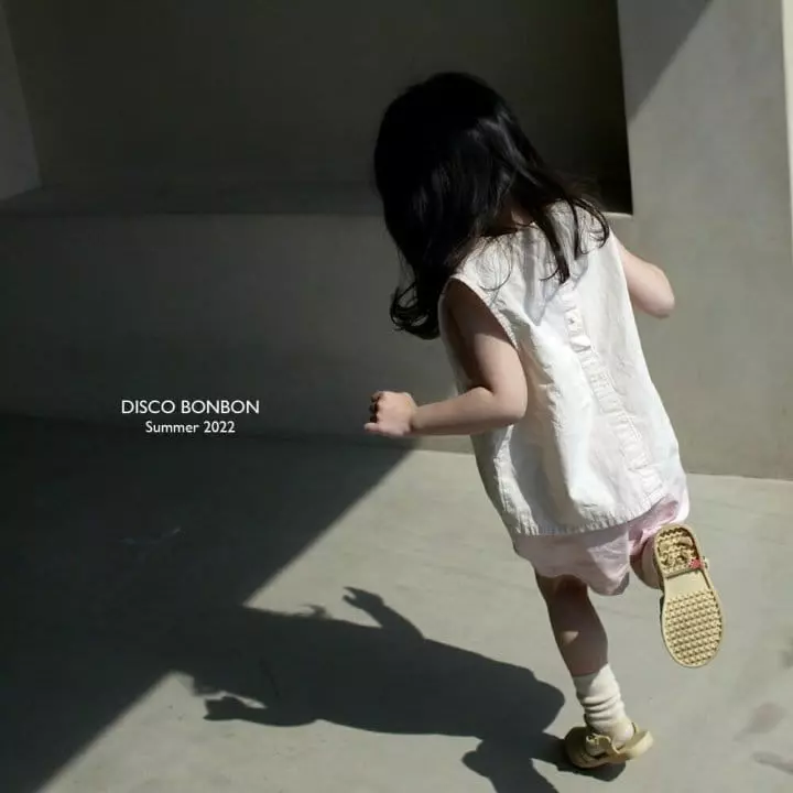 Disco Bonbon - Korean Children Fashion - #kidsstore - Pocket Sleeveless Shirt - 7