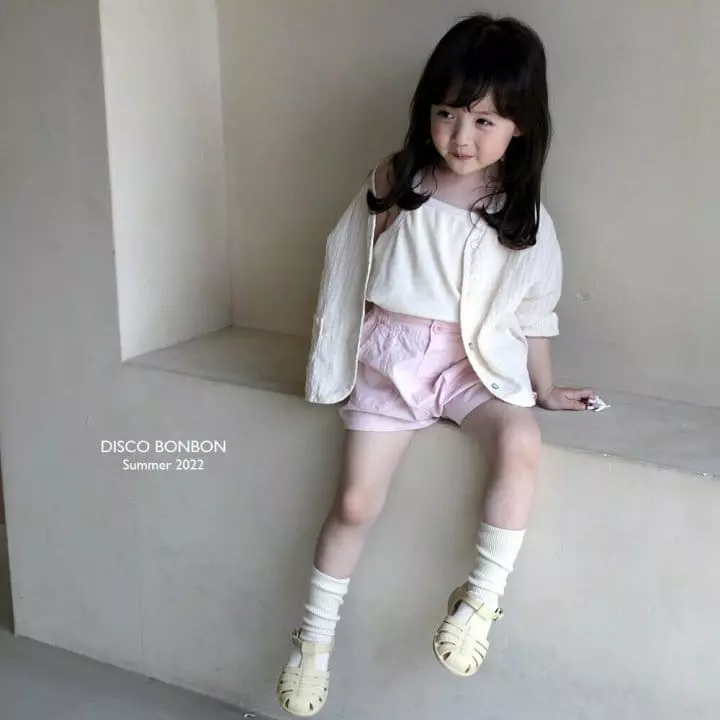 Disco Bonbon - Korean Children Fashion - #kidsshorts - Soft Rib Sleeveless - 4