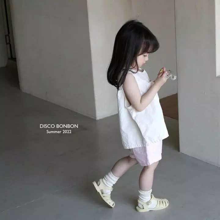 Disco Bonbon - Korean Children Fashion - #kidzfashiontrend - Pocket Sleeveless Shirt - 8