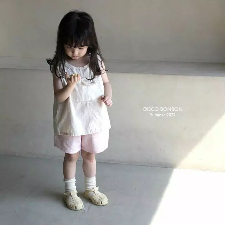 Disco Bonbon - Korean Children Fashion - #littlefashionista - Pocket Sleeveless Shirt - 10