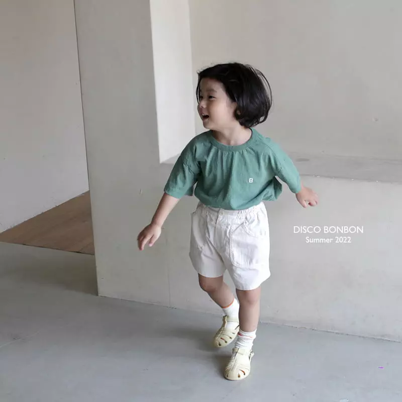 Disco Bonbon - Korean Children Fashion - #littlefashionista - B Embroidery Tee - 5