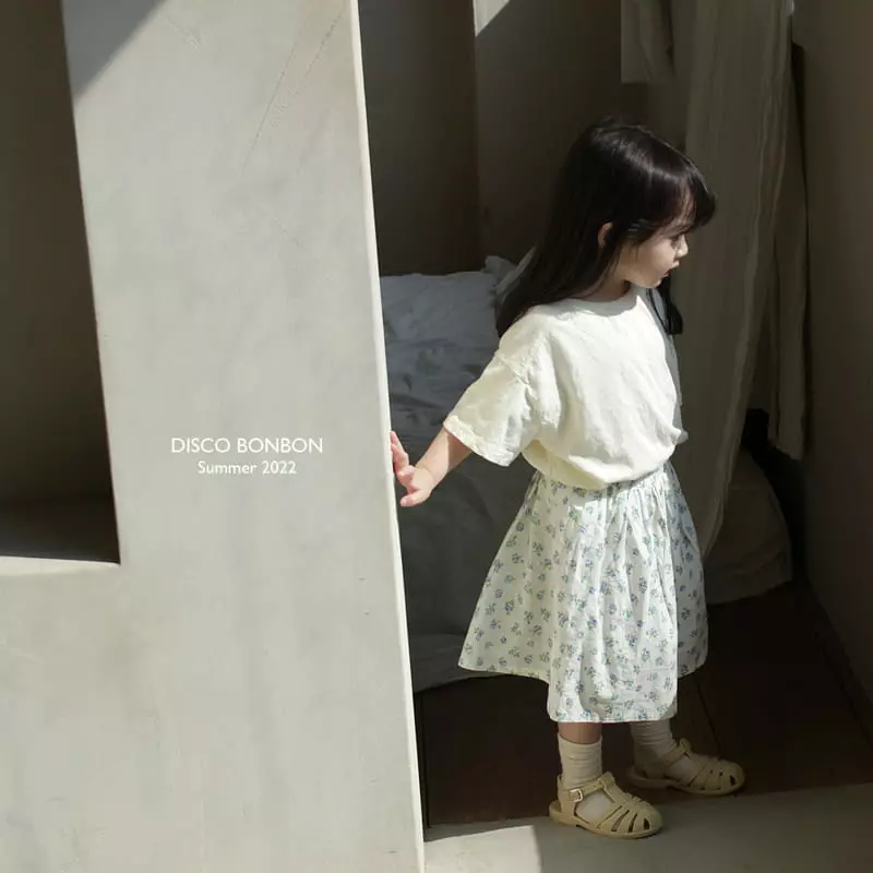 Disco Bonbon - Korean Children Fashion - #magicofchildhood - B Embroidery Tee - 6