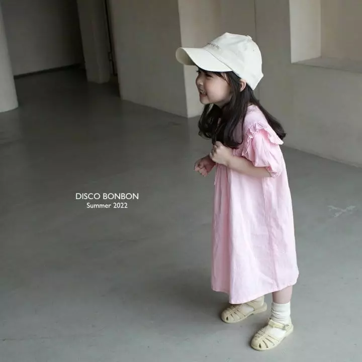 Disco Bonbon - Korean Children Fashion - #todddlerfashion - Ribbon Tie One-piece
