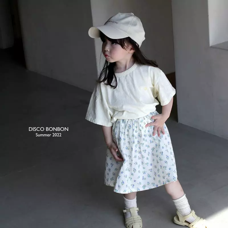 Disco Bonbon - Korean Children Fashion - #toddlerclothing - B Embroidery Tee - 10