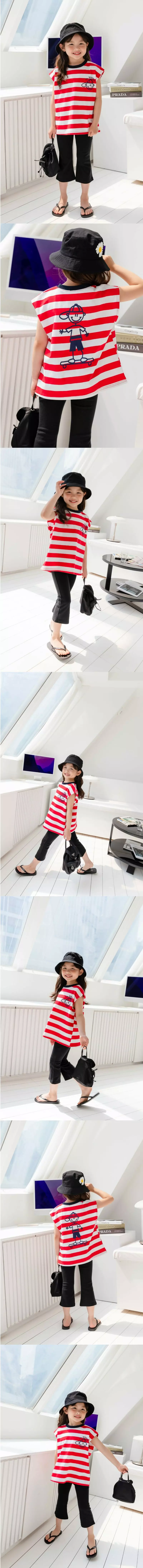 Dore Dore - Korean Children Fashion - #childofig - Border Sleeveless - 3