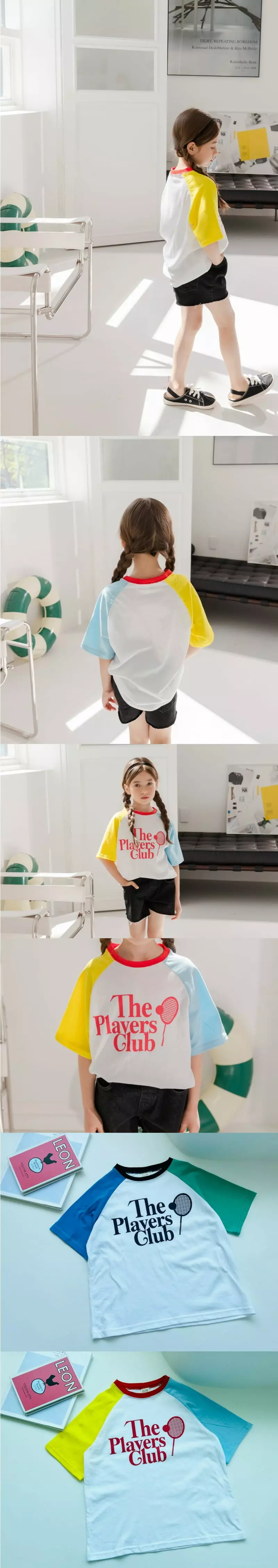 Dore Dore - Korean Children Fashion - #prettylittlegirls - Club Color Raglan Tee - 4