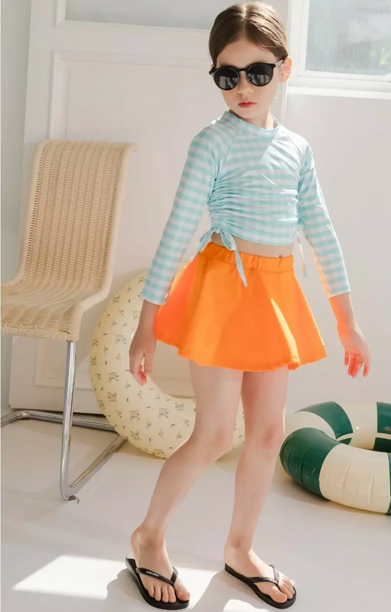 Dore Dore - Korean Children Fashion - #childrensboutique - String Rashgaurd Top