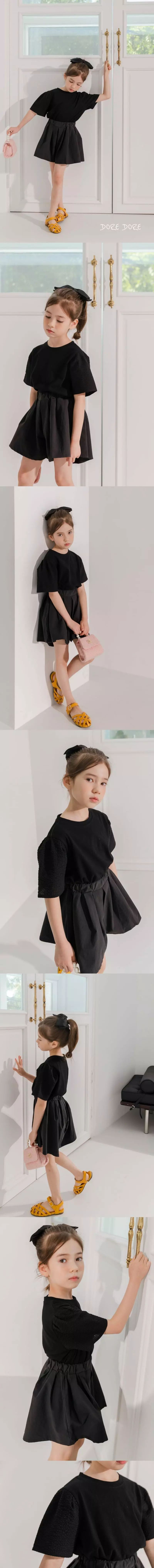 Dore Dore - Korean Children Fashion - #fashionkids - Waffle Sleeve Tee - 2