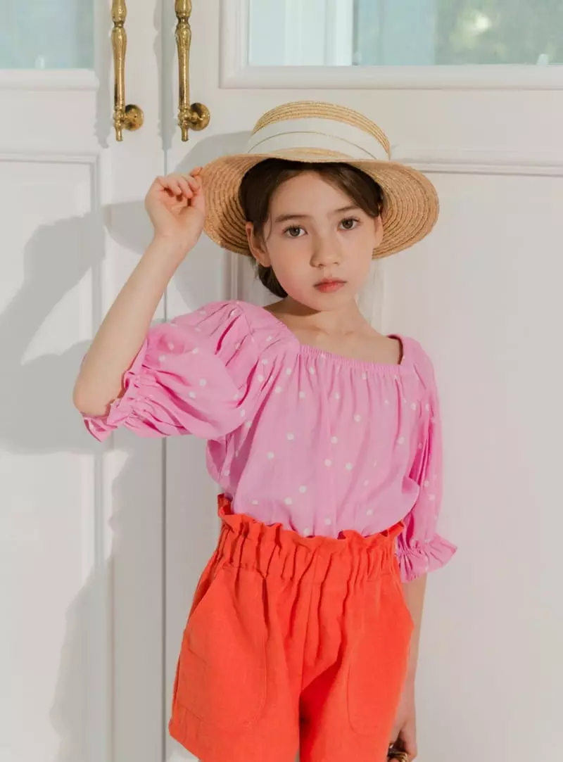 Dore Dore - Korean Children Fashion - #magicofchildhood - Dot Square Blouse