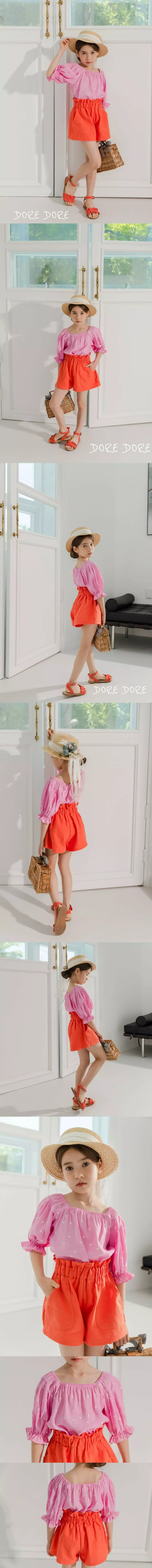 Dore Dore - Korean Children Fashion - #minifashionista - Dot Square Blouse - 2